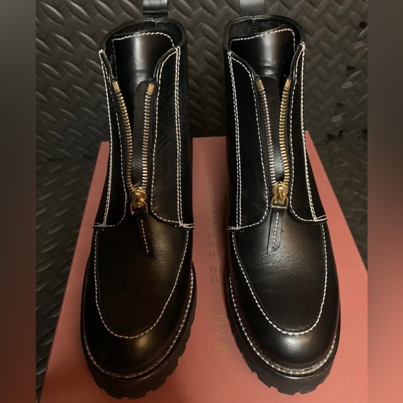 Want Les Essentiels Women's Leather Boots, Size 6 (EU 36), Black, NEW WITH BOX! - Picture 4 of 13